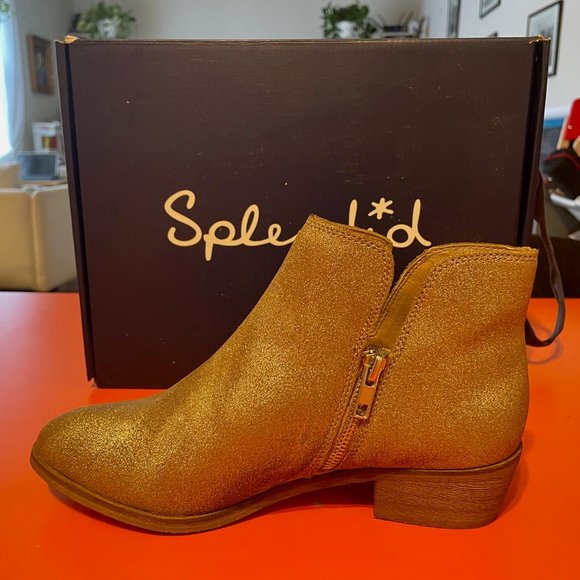 SPLENDID Hamptyn Bootie in Champagne size 7.5 - Picture 2 of 8